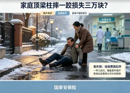家庭顶梁柱摔一跤损失三万块?这件事让我重新认识了意外险