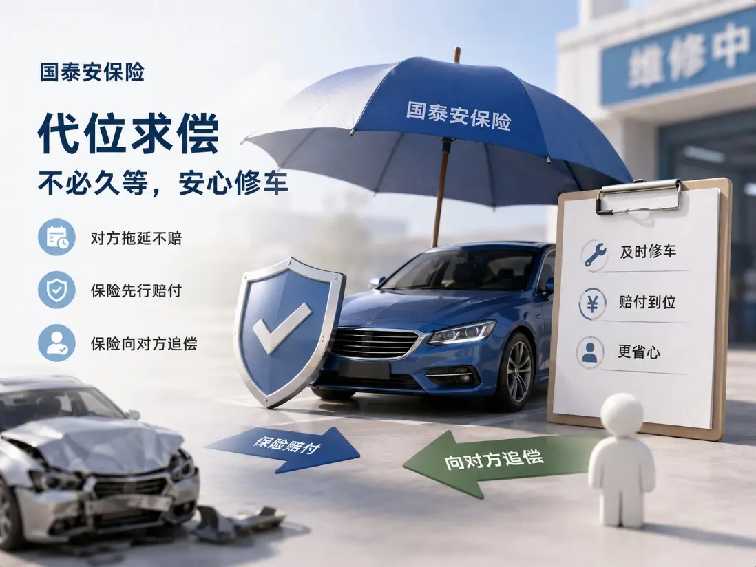 对方全责却迟迟不赔,自己的车只能一直等?车险“代位求偿”是怎么回事(图1) 对方全责却迟迟不赔,自己的车只能一直等?车险“代位求偿”是怎么回事(图1)