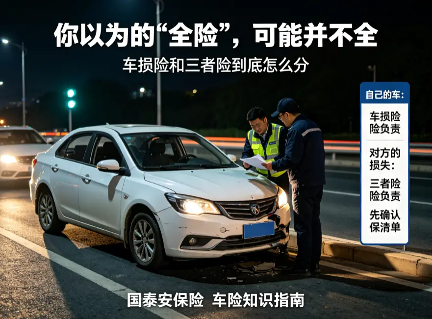 车险“全险”居然不赔自己?揭秘车损险和三者险的真正分工(图1) 车险“全险”居然不赔自己?揭秘车损险和三者险的真正分工(图1)